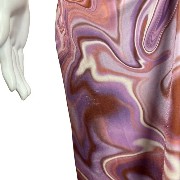 House of CB Kasia Purple Swirl Cutout Midi Dress - Picture 7 of 12